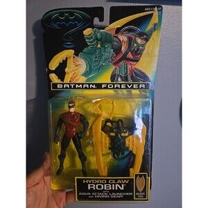 NIB Kenner Batman Forever Hydro Claw Robin 5” Deluxe Action Figure 1995 Sealed